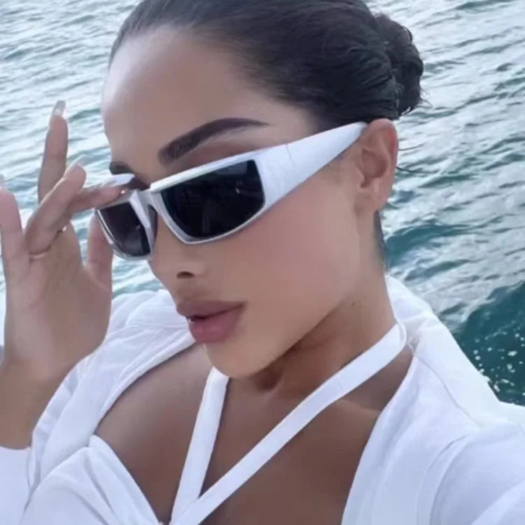 Oversized Shield Square Sunglasses