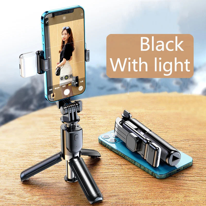 Wireless Selfie Stick Tripod with Remote – Extendable Phone Holder
