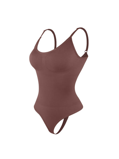 Women's Seamless Body Shaper Bodysuit ? Tummy Control Shapewear (Black)