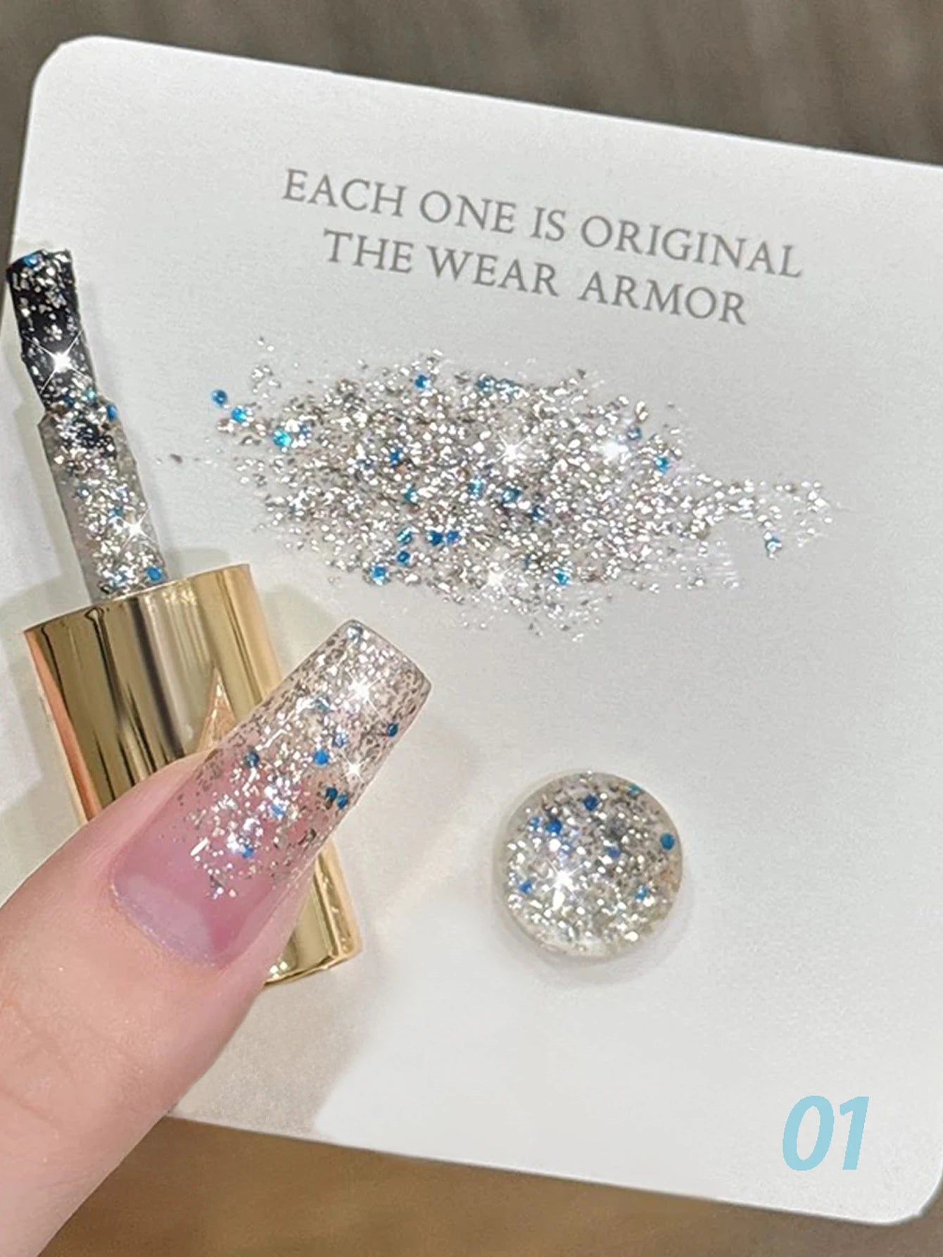 MIANEL 12ML White Nails Jimeng Wedding Dress Fine Glitter Gel Nail Polish Super Flash Glitter Nail Polish Nail Art Salon Use