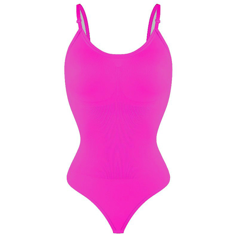 Women's Seamless Body Shaper Bodysuit ? Tummy Control Shapewear (Black)