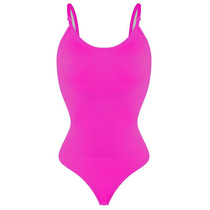 Women's Seamless Body Shaper Bodysuit ? Tummy Control Shapewear (Black)
