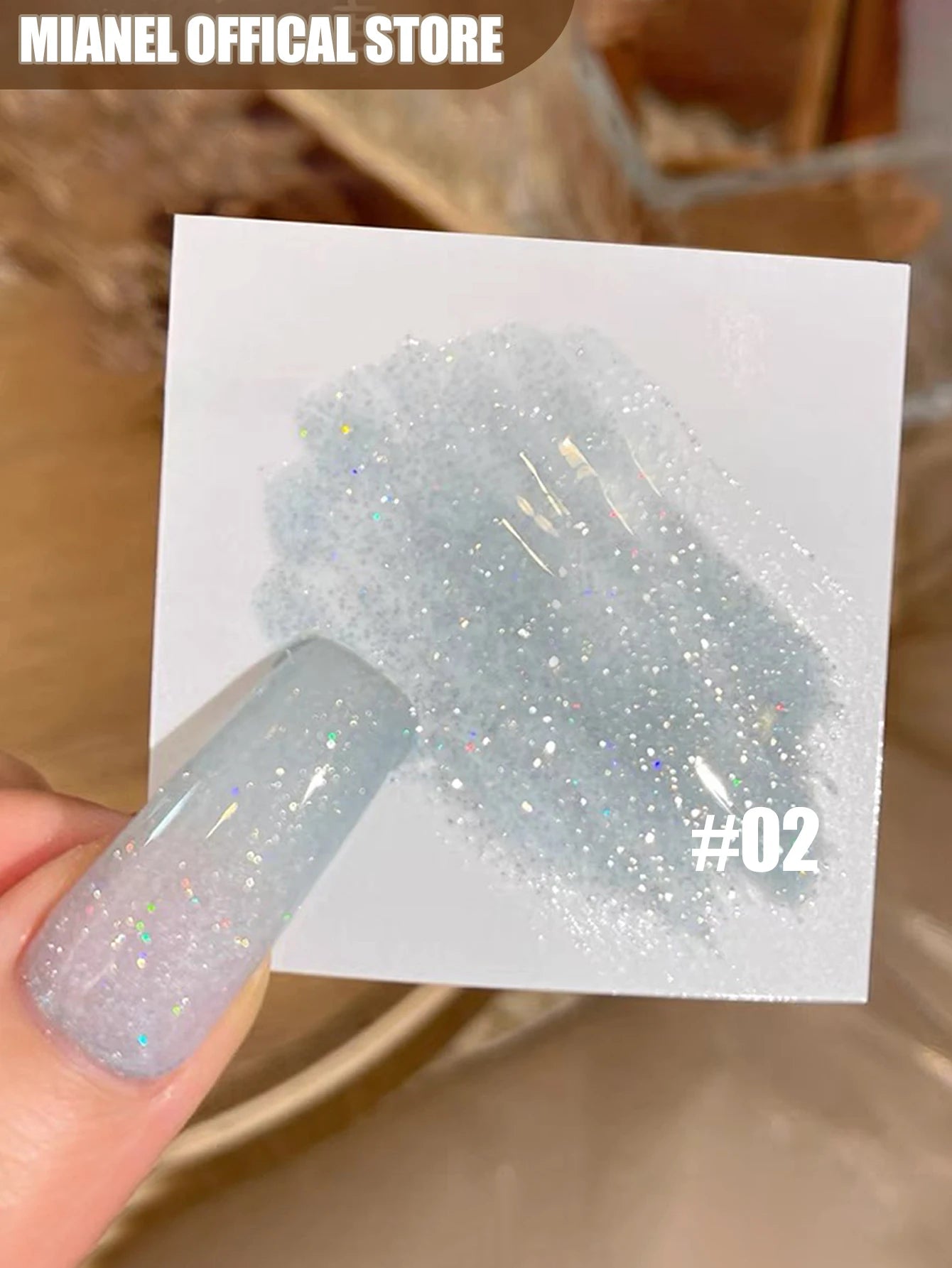 MIANEL 12ML Summer Dream Wedding Dress Fine Glitter Gel Nail Polish Popular Whitening Glitter Crushed Diamond Nails Pink Nails