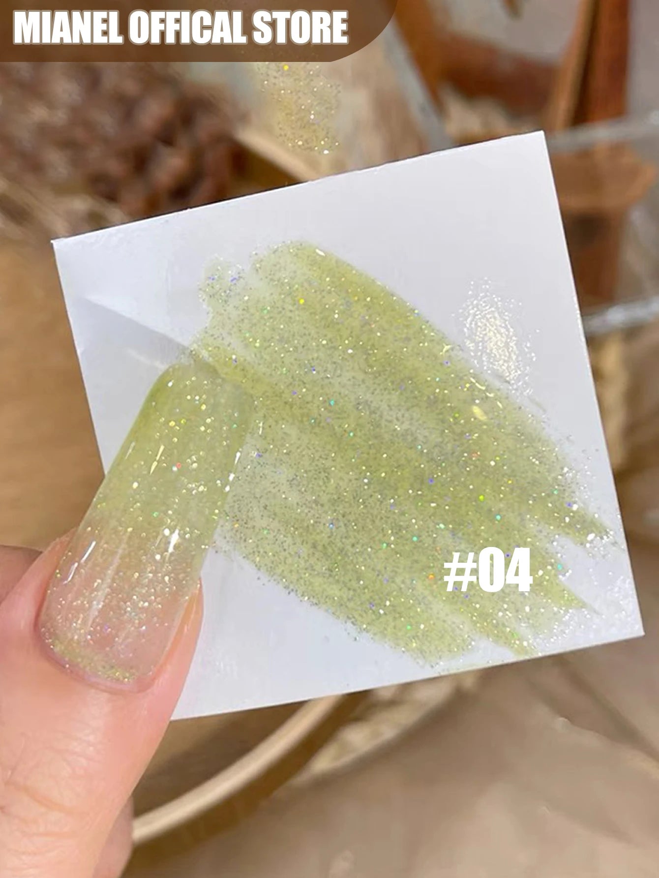MIANEL 12ML Summer Dream Wedding Dress Fine Glitter Gel Nail Polish Popular Whitening Glitter Crushed Diamond Nails Pink Nails