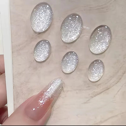 MIANEL 12ML White Nails Jimeng Wedding Dress Fine Glitter Gel Nail Polish Super Flash Glitter Nail Polish Nail Art Salon Use