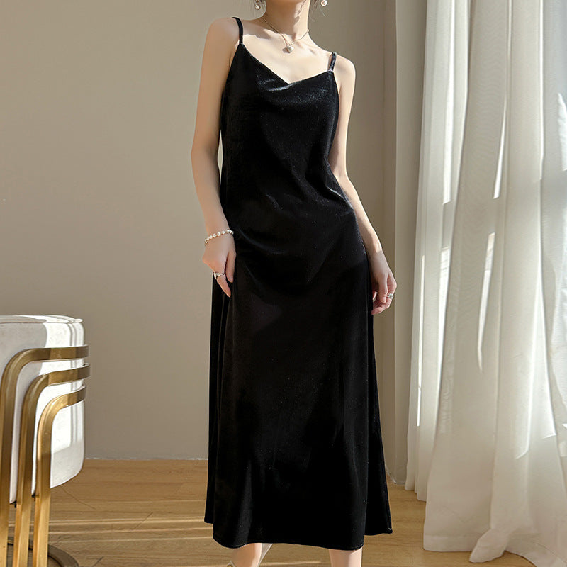 Women's Spring Summer Midi Dress with Elegant Design