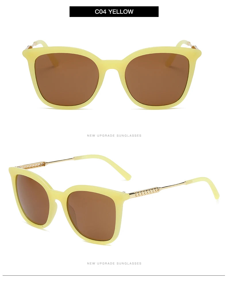 Classic Square Sunglasses Women Men Vintage Brand Sun Glasses Alloy Frame Retro Trend Fashion Style Shades Oculos de sol