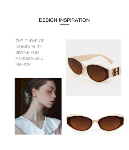 2026 Glamour Fashion Women Sunglasses Luxury Oval Designer Men Glasses Trend Classic Brand Unisex Shades UV400