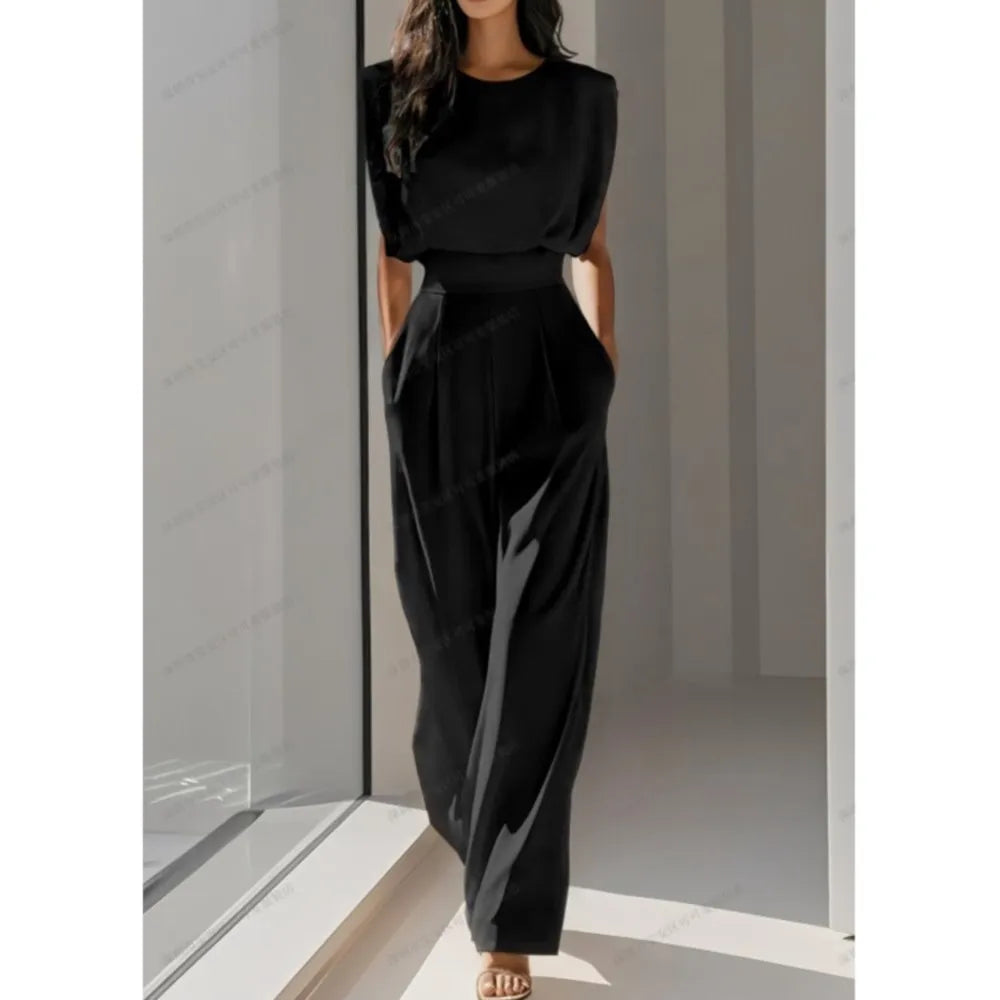 Elegant High Waisted Jumpsuit