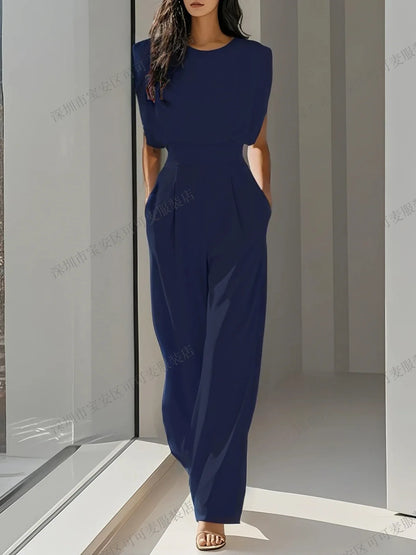 Elegant High Waisted Jumpsuit