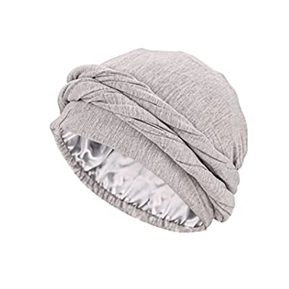 Unisex Turban HeadWrap HaloTurban Durag Comfy Chemo Hat Satin Lined HeadScarf Muslim Hijab Turban HeadScarf Dropship