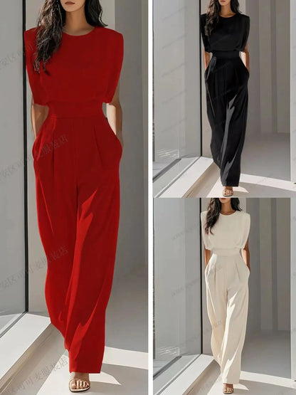 Elegant High Waisted Jumpsuit