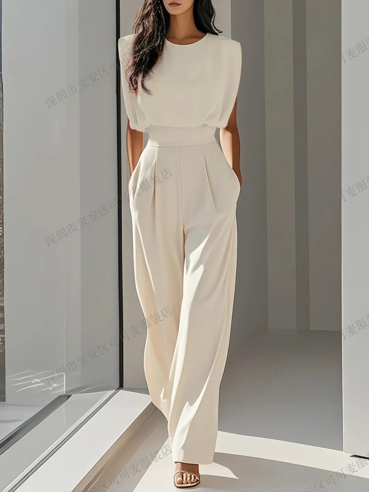 Elegant High Waisted Jumpsuit