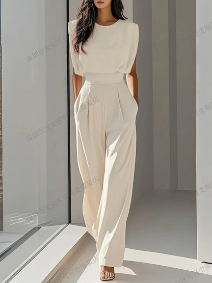 Elegant High Waisted Jumpsuit