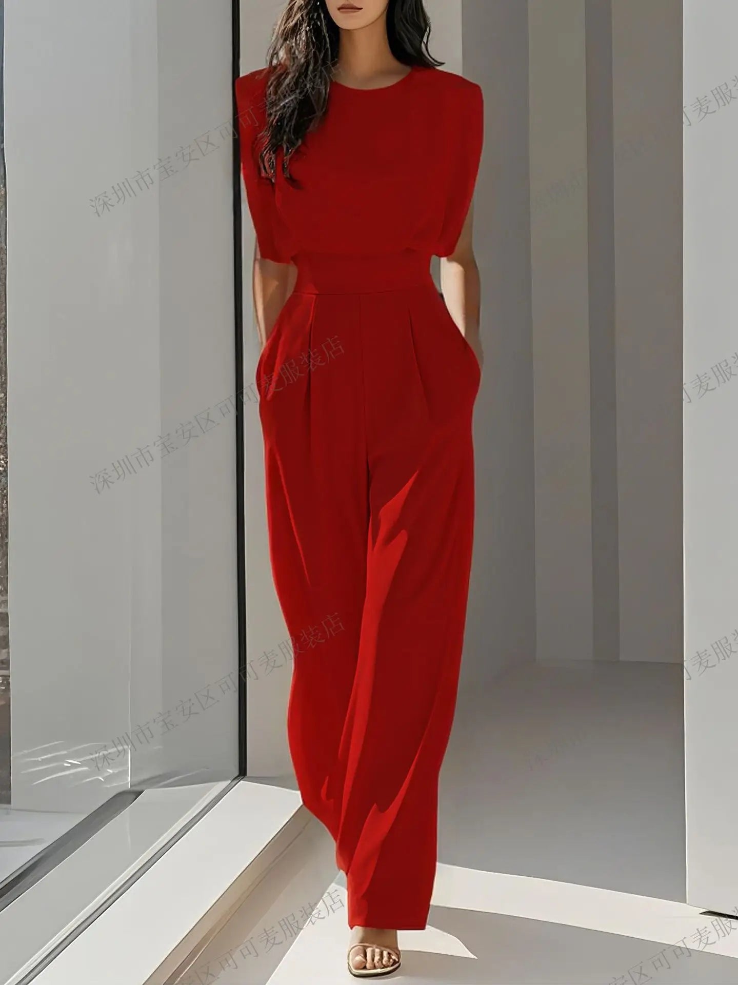 Elegant High Waisted Jumpsuit