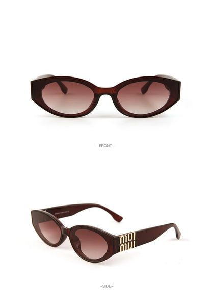 2026 Glamour Fashion Women Sunglasses Luxury Oval Designer Men Glasses Trend Classic Brand Unisex Shades UV400