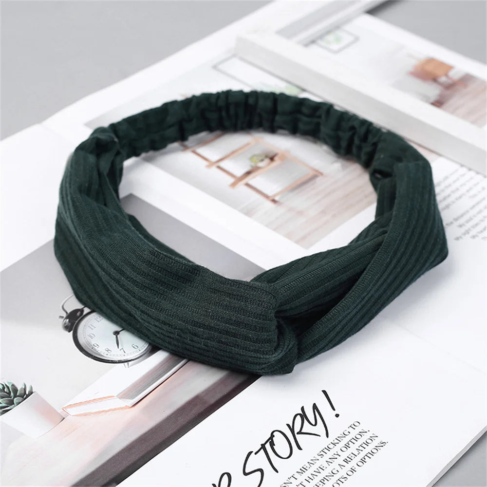 Ribbed Twist Knot Headband