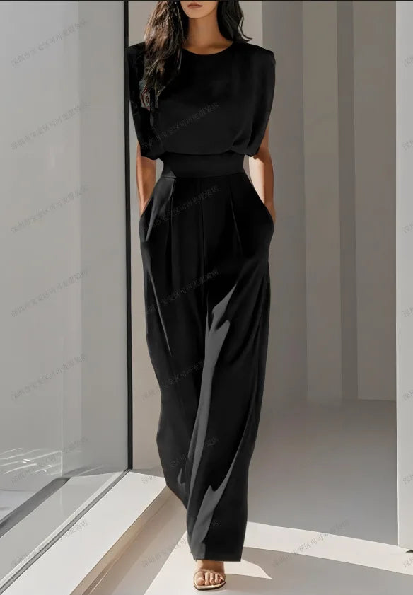 Elegant High Waisted Jumpsuit