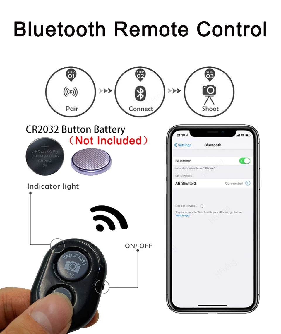 Smartphone Vlogging Kit with Microphone, LED Light, Tripod & Remote