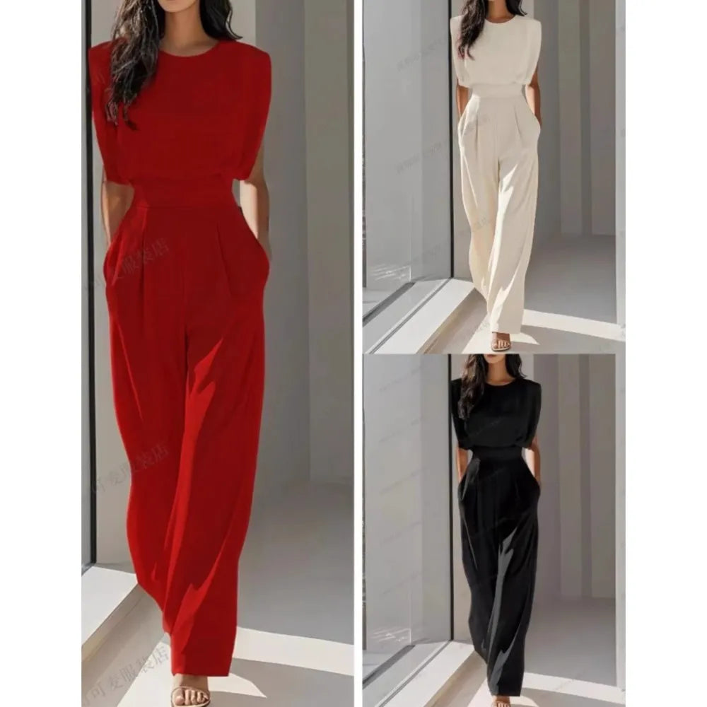 Elegant High Waisted Jumpsuit