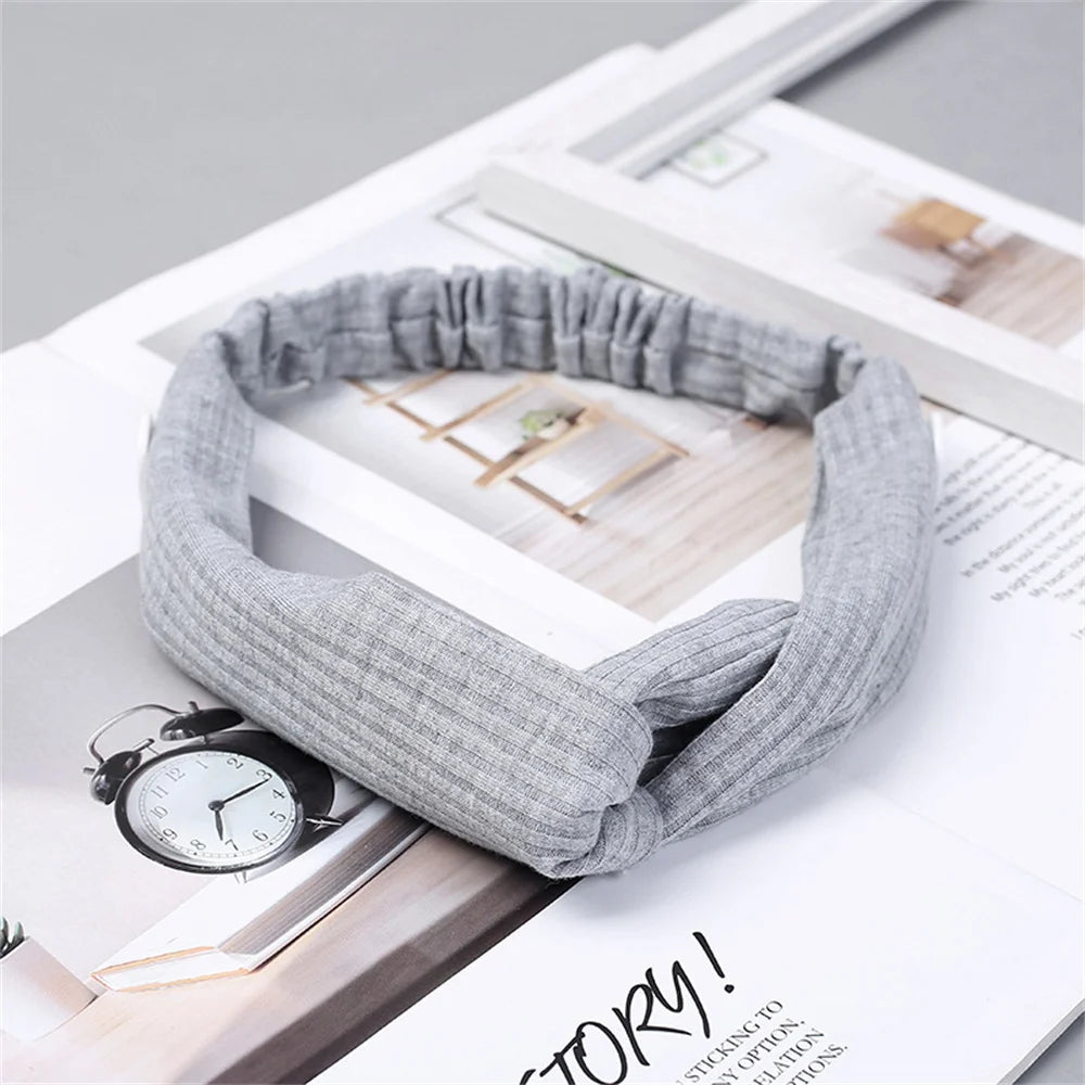 Ribbed Twist Knot Headband