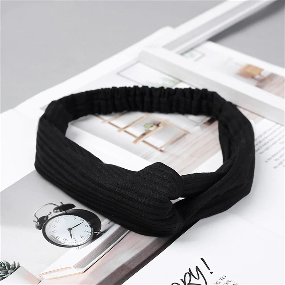 Ribbed Twist Knot Headband