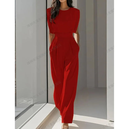 Elegant High Waisted Jumpsuit