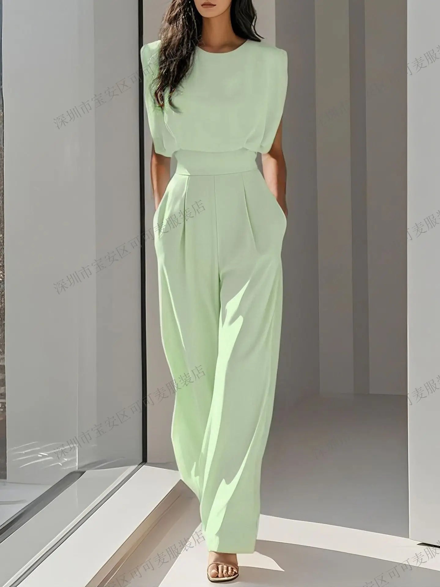 Elegant High Waisted Jumpsuit