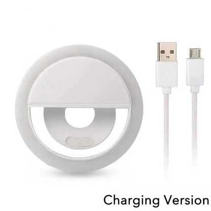 Clip-On LED Selfie Ring Light for Smartphones
