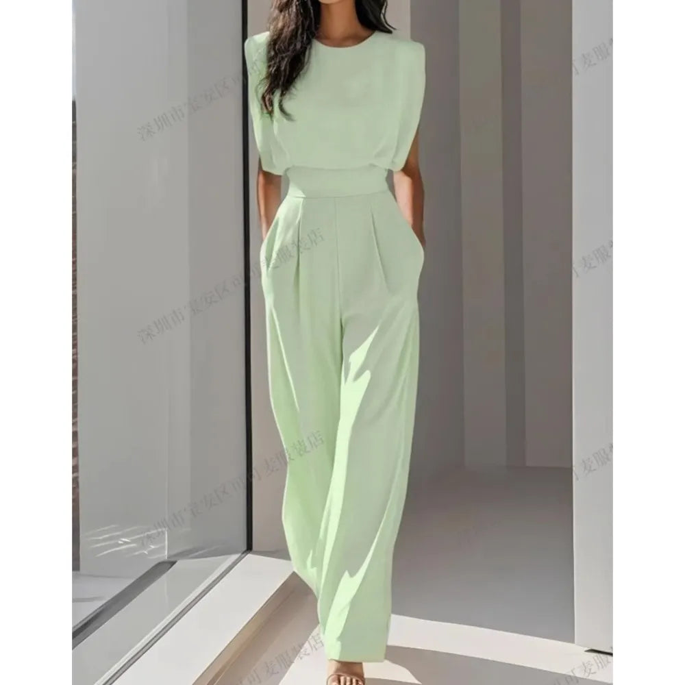Elegant High Waisted Jumpsuit