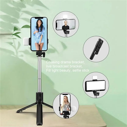 Portable Bluetooth Selfie Stick Tripod Holder with Remote