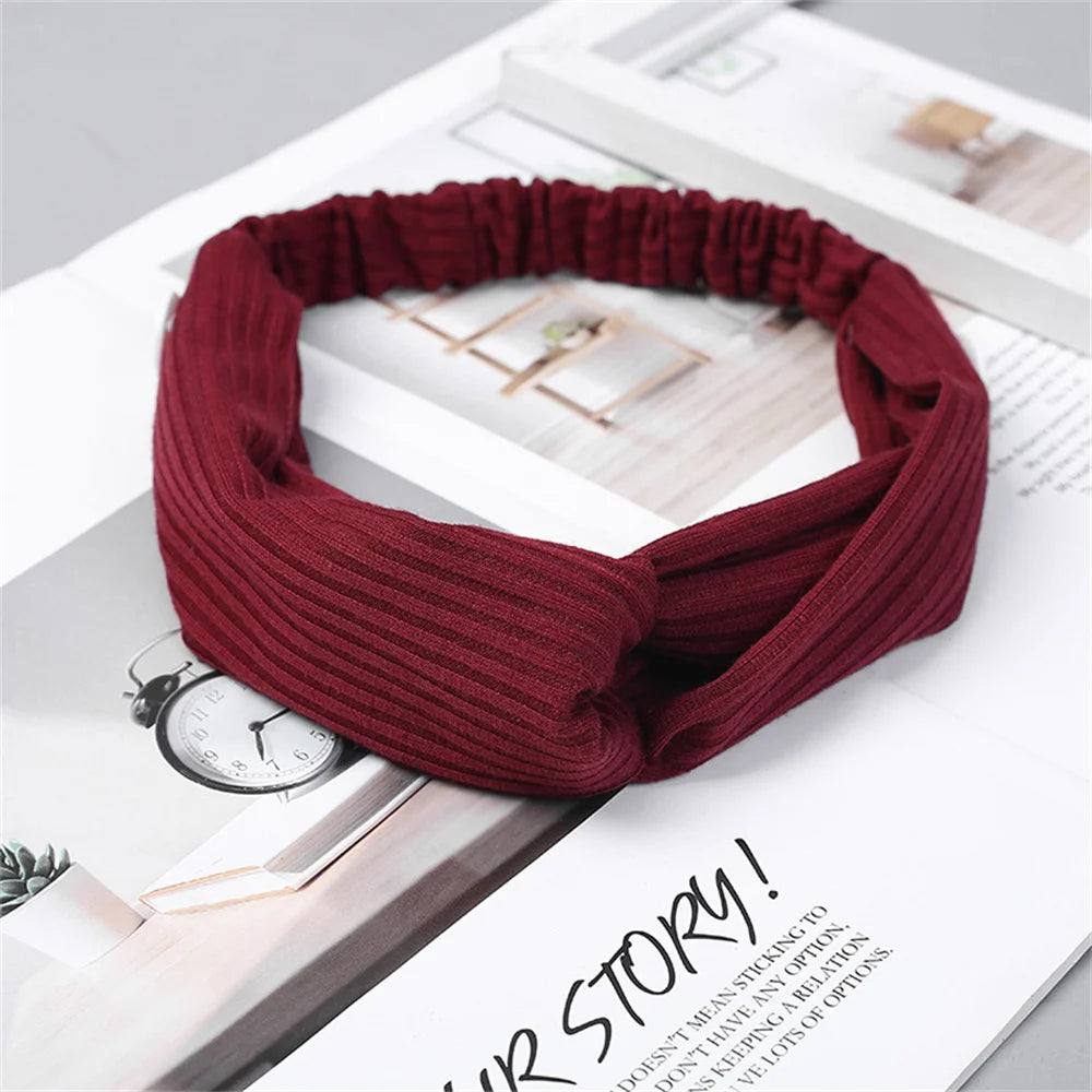 Ribbed Twist Knot Headband