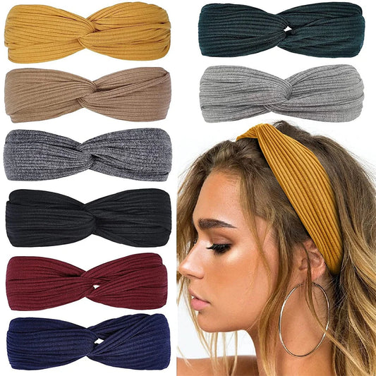 Ribbed Twist Knot Headband
