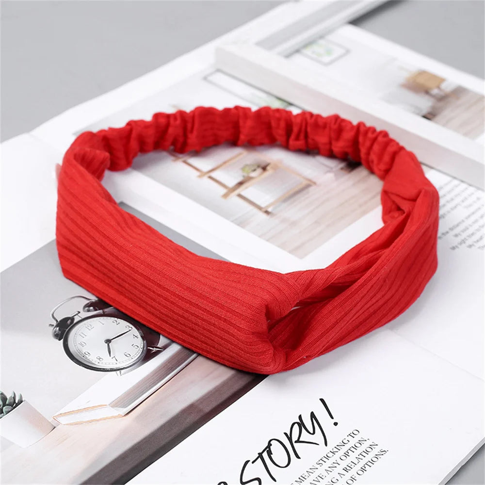 Ribbed Twist Knot Headband