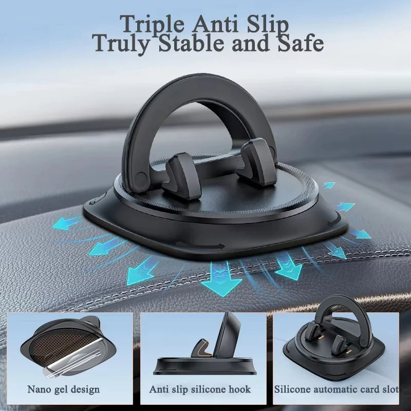360° Rotating Car Phone Holder – Universal Dashboard Mount