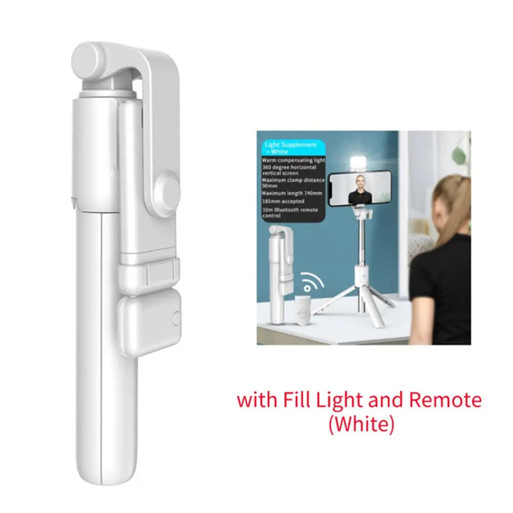 Portable Bluetooth Selfie Stick Tripod Holder with Remote