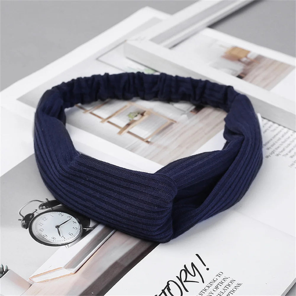 Ribbed Twist Knot Headband