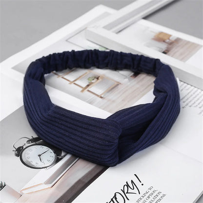 Ribbed Twist Knot Headband