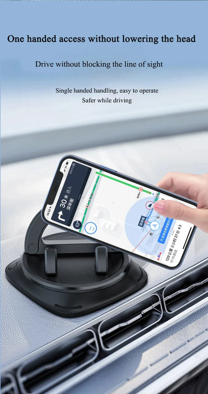 360° Rotating Car Phone Holder – Universal Dashboard Mount