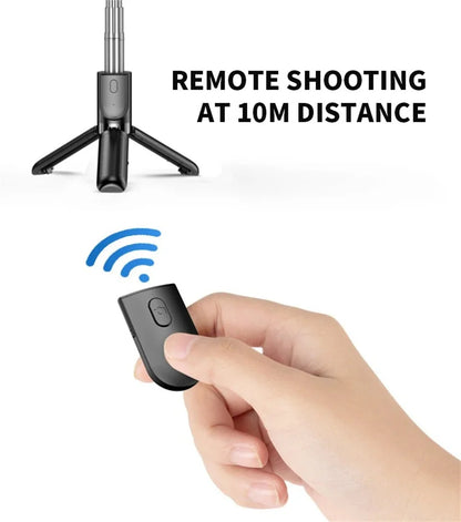 Wireless Selfie Stick Tripod with Remote – Extendable Phone Holder