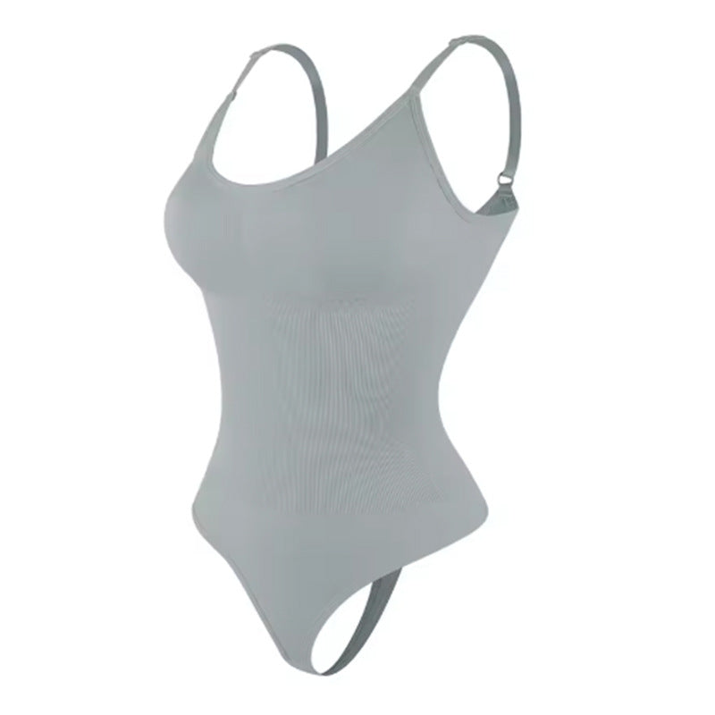 Women's Seamless Body Shaper Bodysuit ? Tummy Control Shapewear (Black)