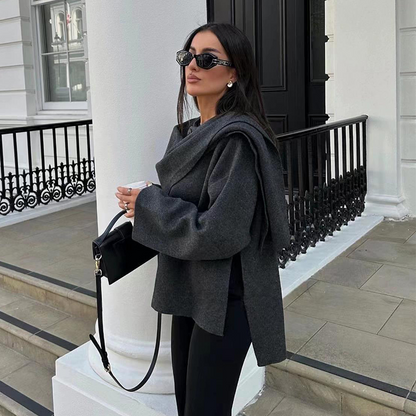 Asymmetry Chic Winter Coat