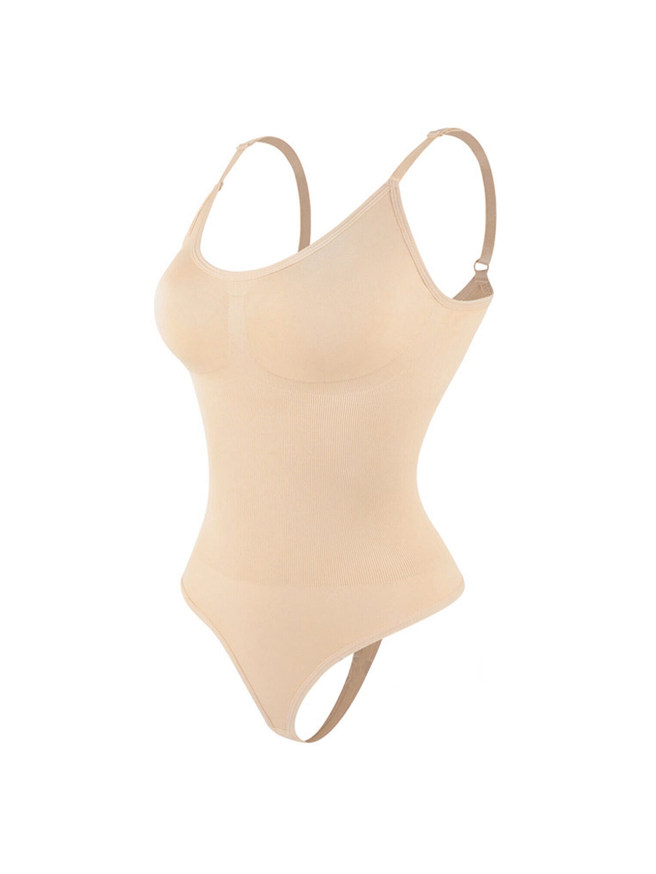 Women's Seamless Body Shaper Bodysuit ? Tummy Control Shapewear (Black)