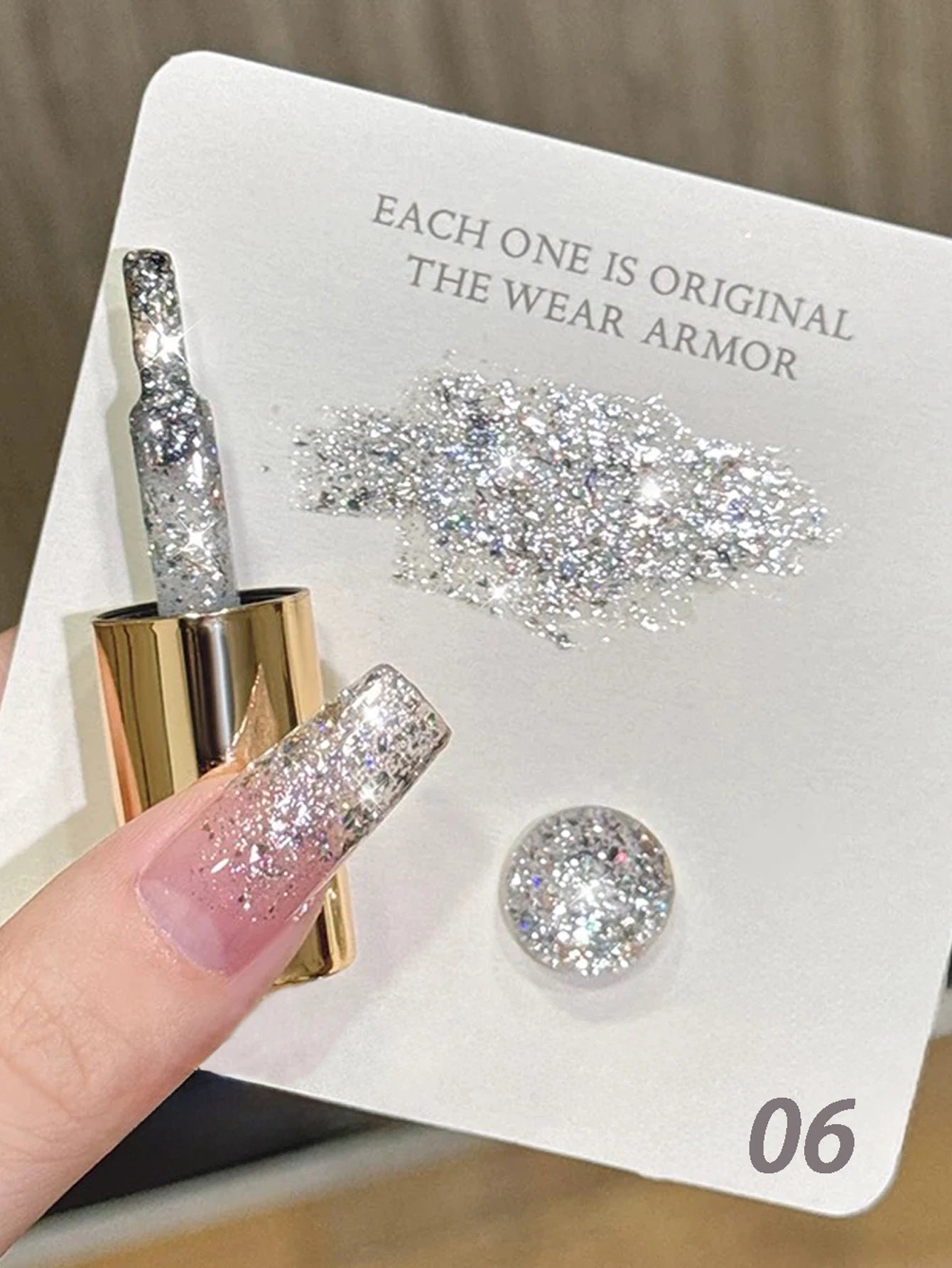 MIANEL 12ML White Nails Jimeng Wedding Dress Fine Glitter Gel Nail Polish Super Flash Glitter Nail Polish Nail Art Salon Use