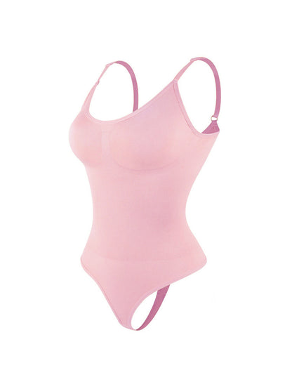 Women's Seamless Body Shaper Bodysuit ? Tummy Control Shapewear (Black)